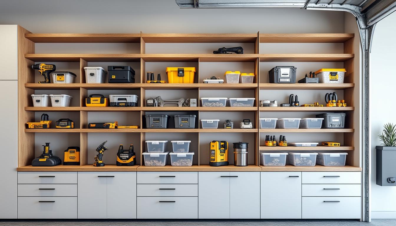 découvrez des astuces pratiques pour optimiser l’aménagement de votre garage ou cellier, maximiser l’espace et organiser vos rangements efficacement.