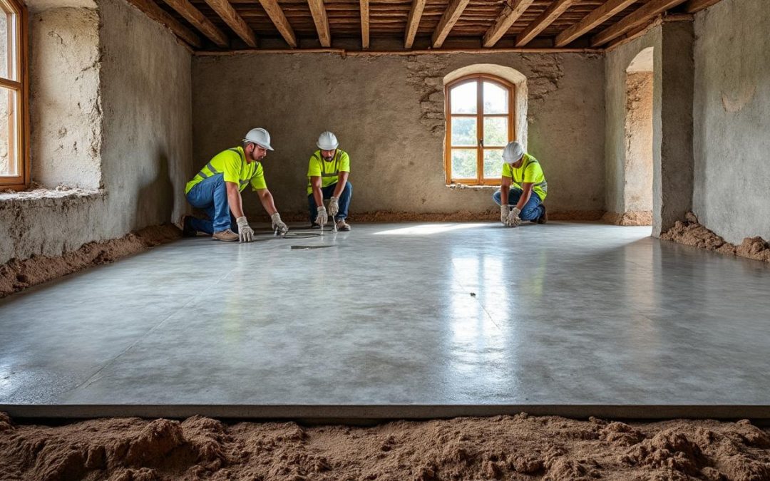 Construire une dalle sur terre battue dans une maison ancienne : les précautions incontournables contre l&rsquo;humidité