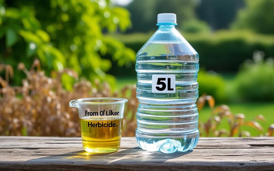 Dosage de Roundup dans 5 litres d&rsquo;eau : un usage dangereux et strictement interdit !