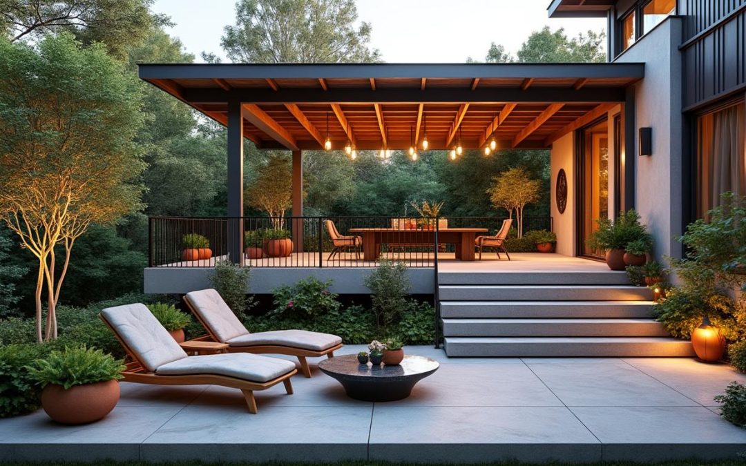 découvrez comment créer une terrasse à deux niveaux avec nos idées d'inspiration et astuces techniques pour un aménagement harmonieux et réussi.