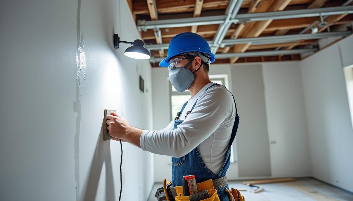 découvrez les astuces essentielles pour un ponçage parfait des bandes de placo et obtenez des murs lisses et prêts à peindre comme un professionnel.