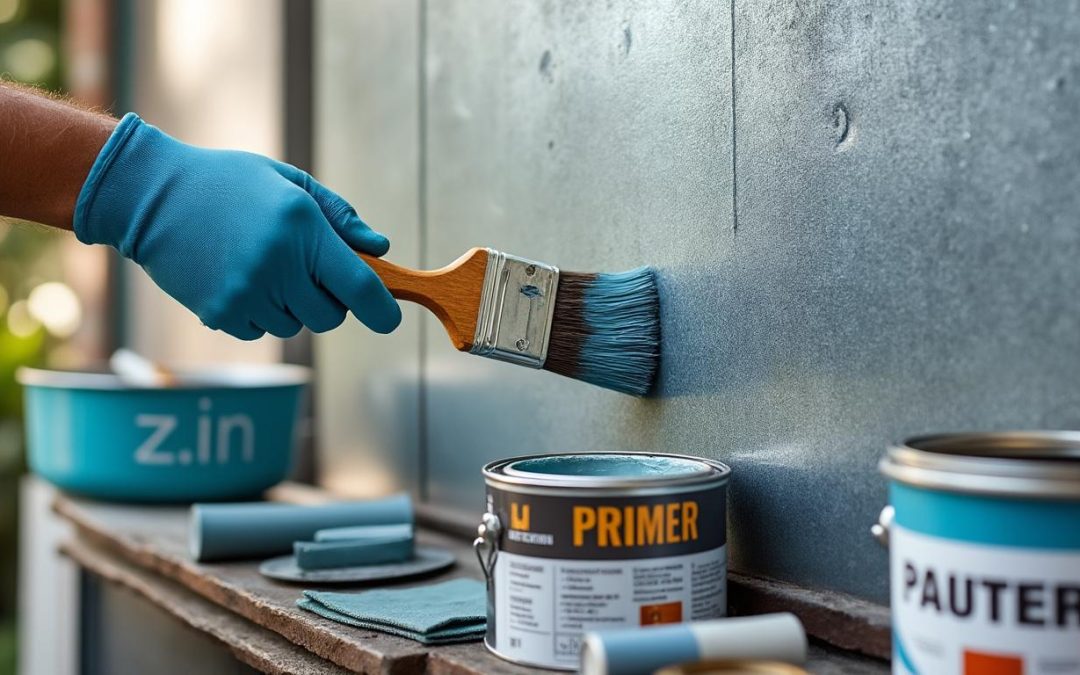 Peindre sur du zinc : astuces, techniques et choix des produits pour une finition durable