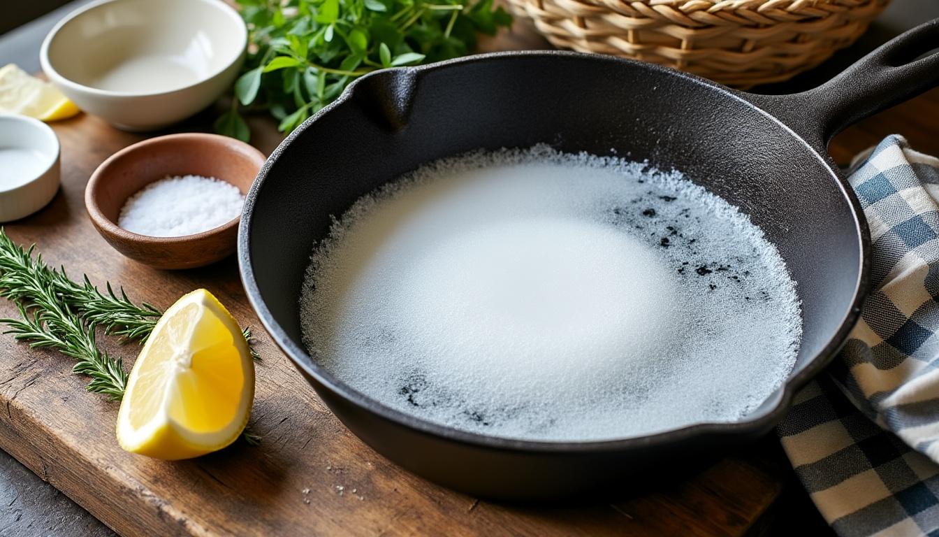 découvrez l'astuce professionnelle pour nettoyer et rénover facilement votre poêle noire et encrassée, retrouvez son éclat sans effort grâce à nos conseils simples et efficaces.