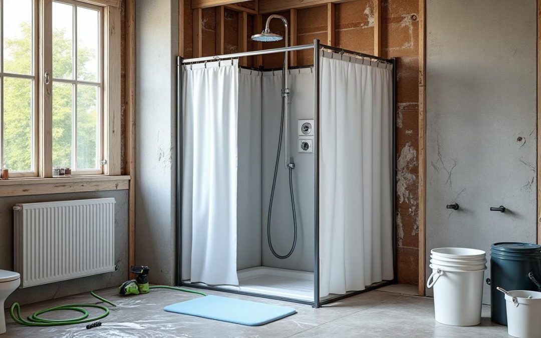 Comment installer une douche temporaire pendant vos travaux : le guide complet