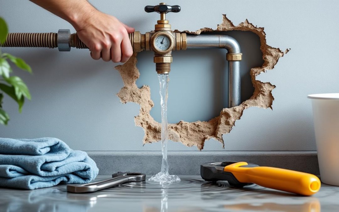 Fuite dans une canalisation murale : les mesures d&rsquo;urgence à adopter