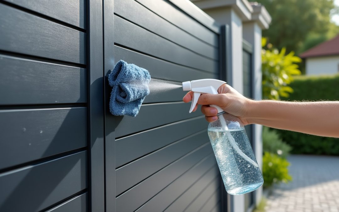 Guide pratique pour entretenir et nettoyer un portail en aluminium gris anthracite