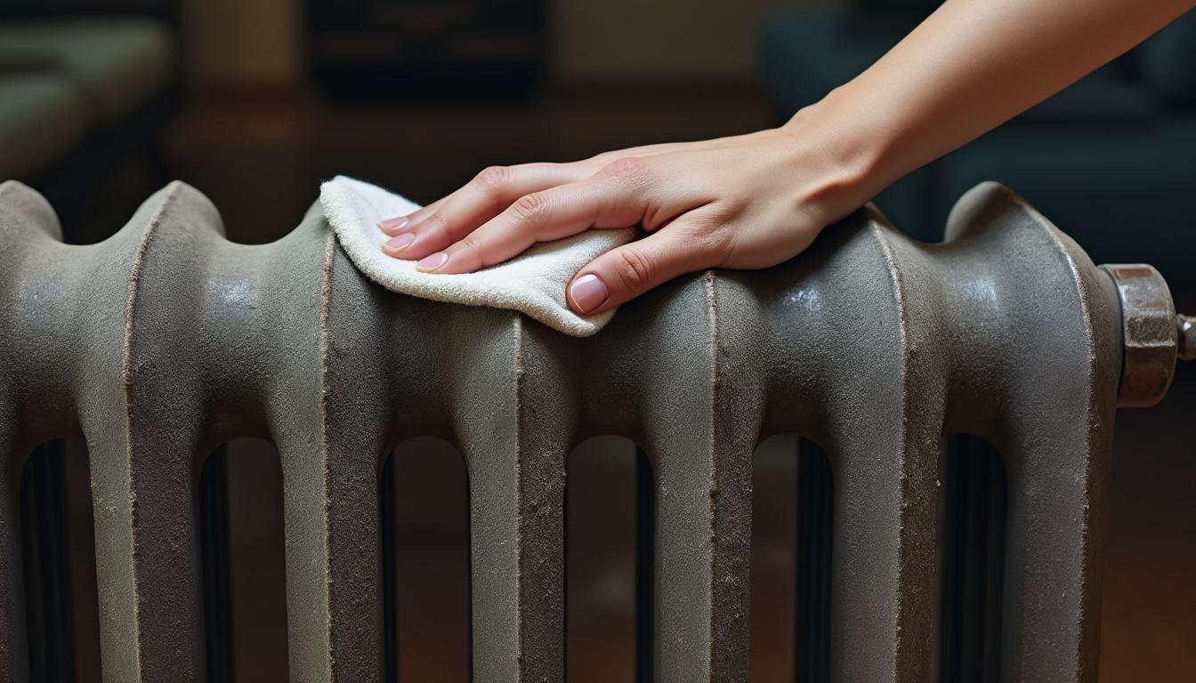 découvrez comment la poussière sur vos radiateurs peut augmenter vos coûts énergétiques et apprenez une astuce simple et efficace pour la nettoyer facilement.
