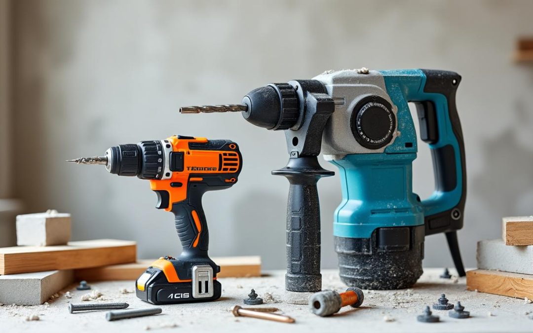 Perceuse à percussion ou perforateur : quel outil privilégier pour vos travaux ?