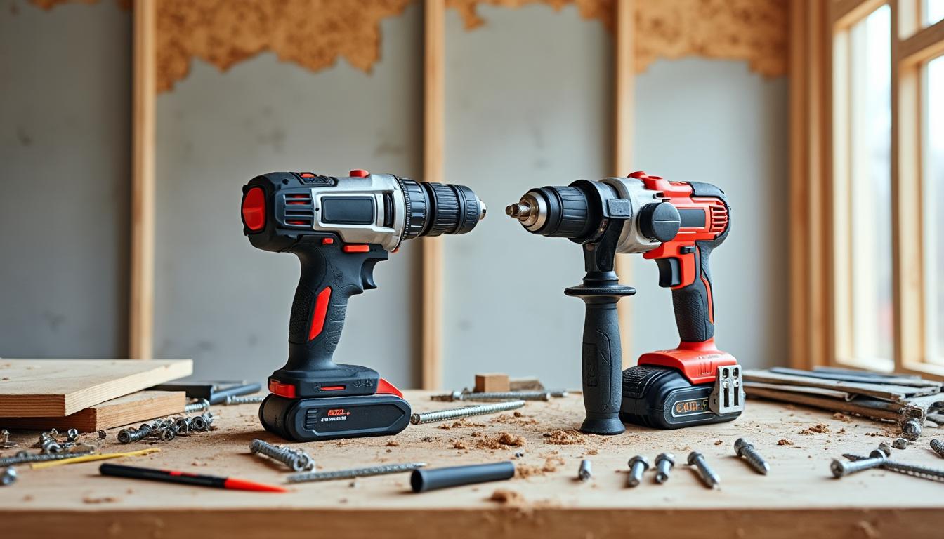 découvrez les différences entre perceuse à percussion et perforateur pour choisir l'outil idéal adapté à vos travaux de bricolage et construction.