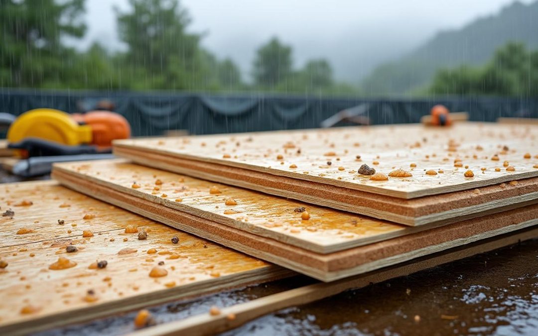 Peut-on laisser les panneaux OSB exposés à la pluie sans risque ?